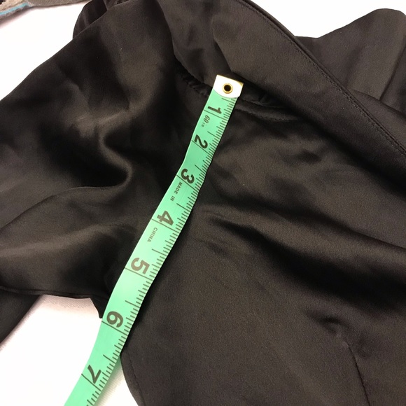 🎀NWT Missguided Satin Bardot Tie Dress in Black MISSING BELT Size 8 - Picture 13 of 14